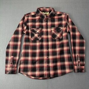 NWOT DIXXON PAZUZU WOMEN'S FLANNEL LARGE WL SOLD OUT! RED BLACK